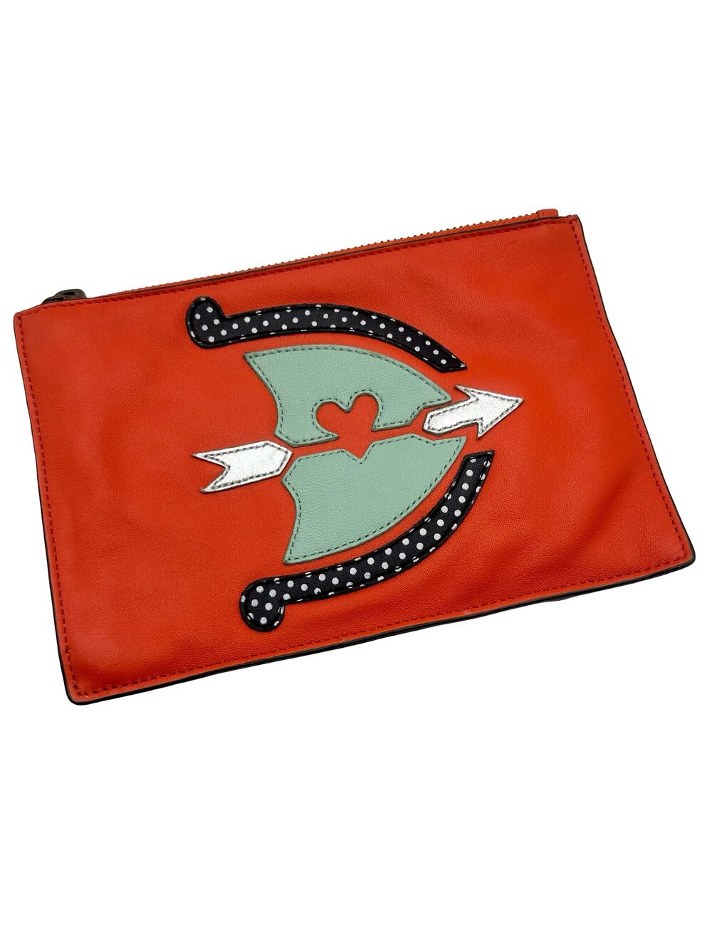 ANTHRO - Miss Albright leather zodiac pouch for the Sagittarius sign